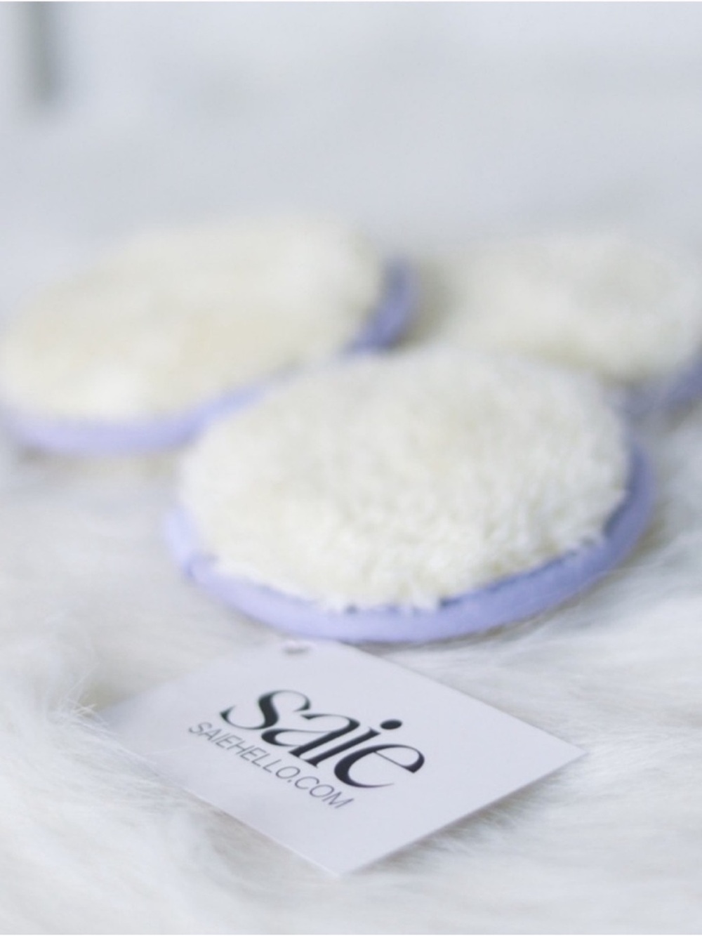 Saie 3 reusable beauty rounds makeup remover multi use